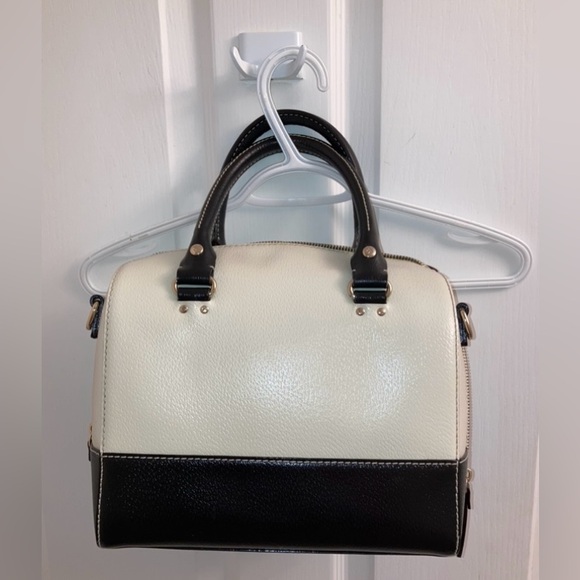Vintage Kate Spade Leather Bag Black, White, Gold - Picture 4 of 7